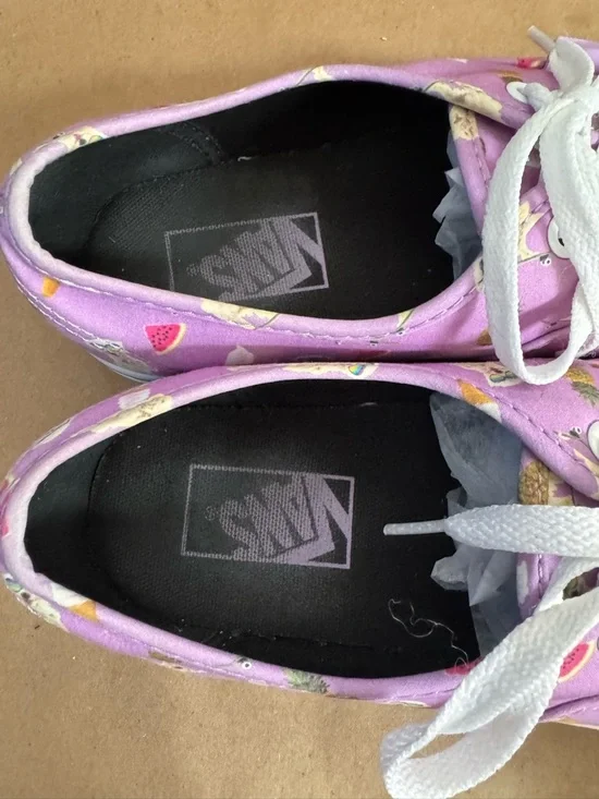 Vans Unisex Purple Pool Vibes Dog on Skateboard Sneakers. US M7/W8.5 - Picture 6 of 8